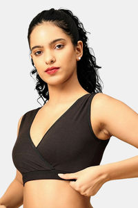 The Mom Store Non Wired Full Coverage Maternity Nursing Sleep Bra (Pack of 2) - Multicolor — thumbnail 9